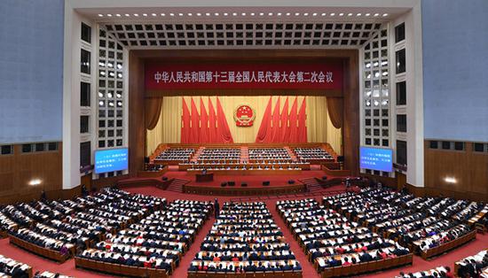 The second session of the 13th National People's Congress opens at the Great Hall of the People in Beijing, capital of China, March 5, 2019. (Xinhua/Zhang Ling)